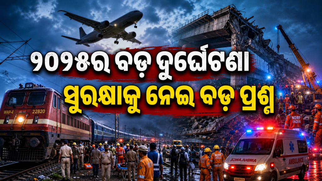 ୨୦୨୫ର ବଡ଼ ଦୁର୍ଘଟଣା: ବିମାନରୁ ସେତୁ ଭୁଶୁଡ଼ିବା ପର୍ଯ୍ୟନ୍ତ, ସୁରକ୍ଷାକୁ ନେଇ ପ୍ରଶ୍ନ
