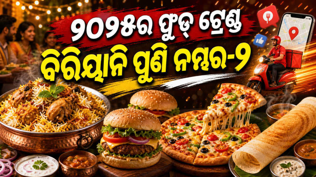 ୨୦୨୫ର ଫୁଡ୍ ଟ୍ରେଣ୍ଡ: ୯.୩ କୋଟି ଅର୍ଡର୍ ସହ ବିରିୟାନି ପୁଣି ନମ୍ବର-୧