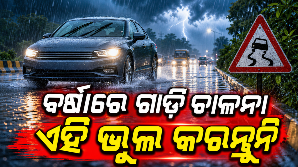 ବର୍ଷାରେ ସୁରକ୍ଷିତ ଗାଡ଼ି ଚାଳନା