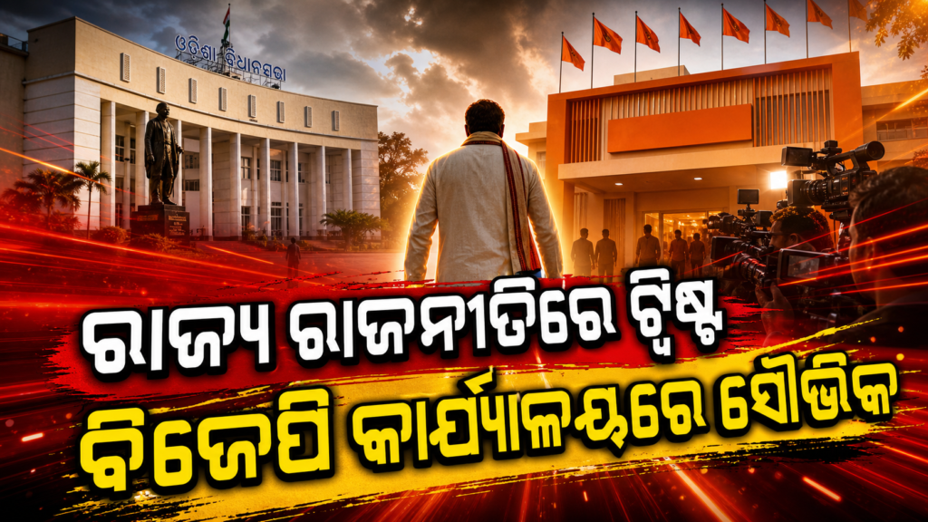 ବିଜେପି ରାଜ୍ୟ କାର୍ଯ୍ୟାଳୟରେ ସୌଭିକ ବିଶ୍ୱାଳ
